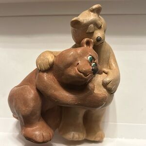 Pregnant Bear Couple collectible called “Expecting”, by Cast Art.